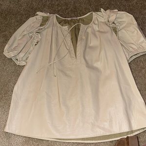 Karlie vegan leather top